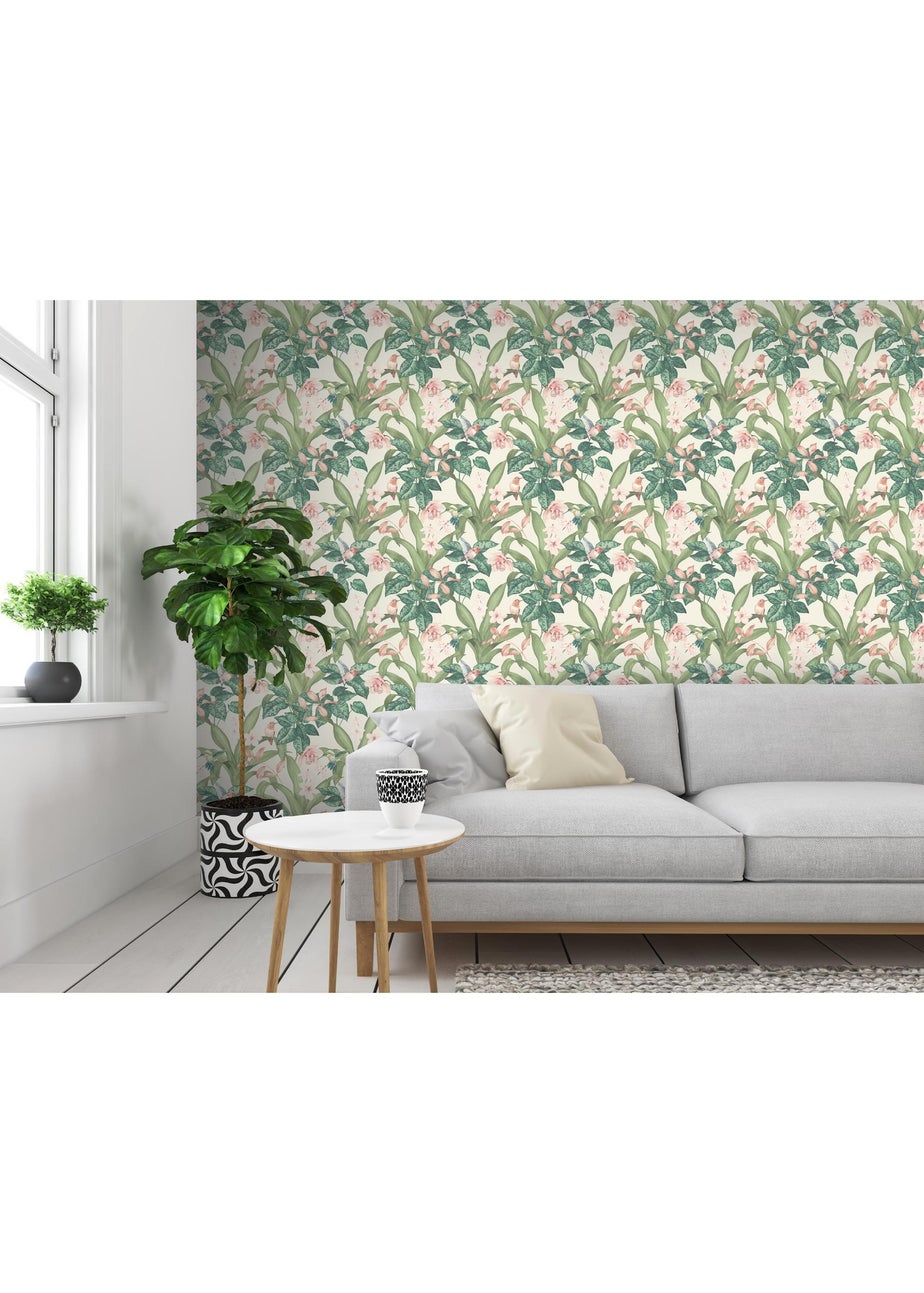 Arthouse Pretty Botanical Neutral Wallpaper