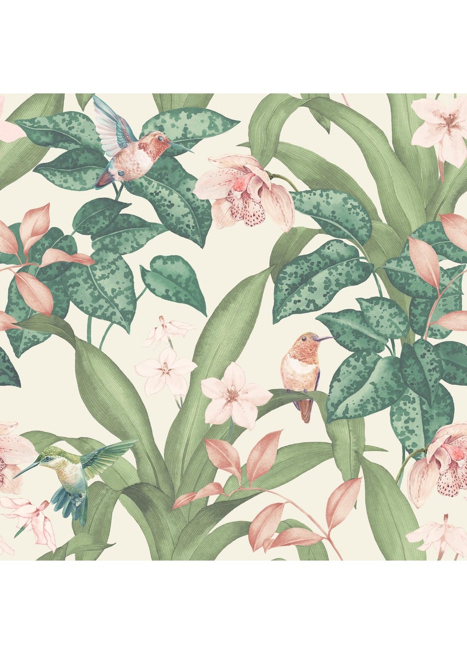 Arthouse Pretty Botanical Neutral Wallpaper