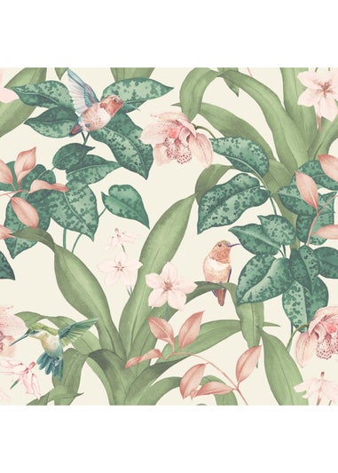 Arthouse Pretty Botanical Neutral Wallpaper