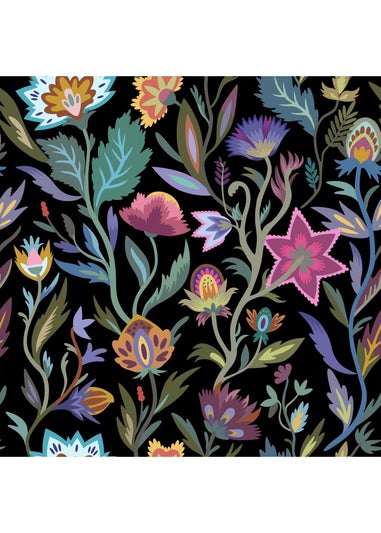 Arthouse Lush Paradise Black Wallpaper