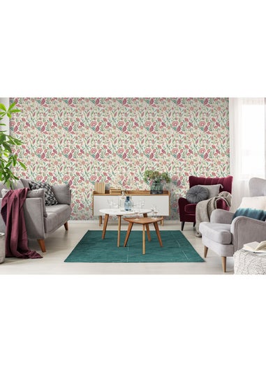 Arthouse Lush Paradise Pink Wallpaper