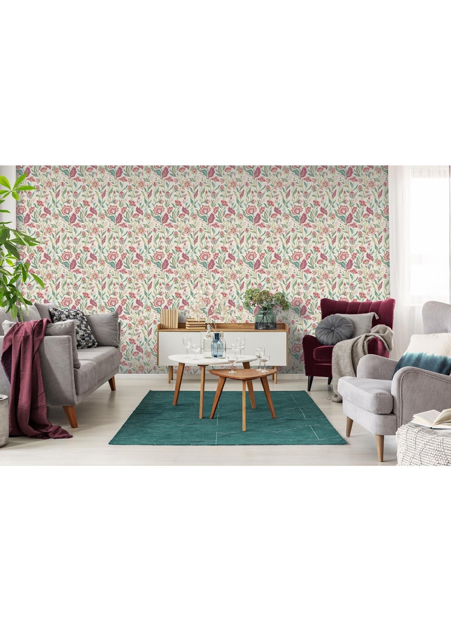 Arthouse Lush Paradise Pink Wallpaper