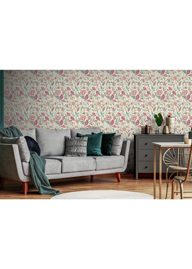 Arthouse Lush Paradise Pink Wallpaper