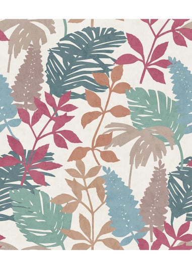 Arthouse Fun Leaf Soft Multi Wallpaper