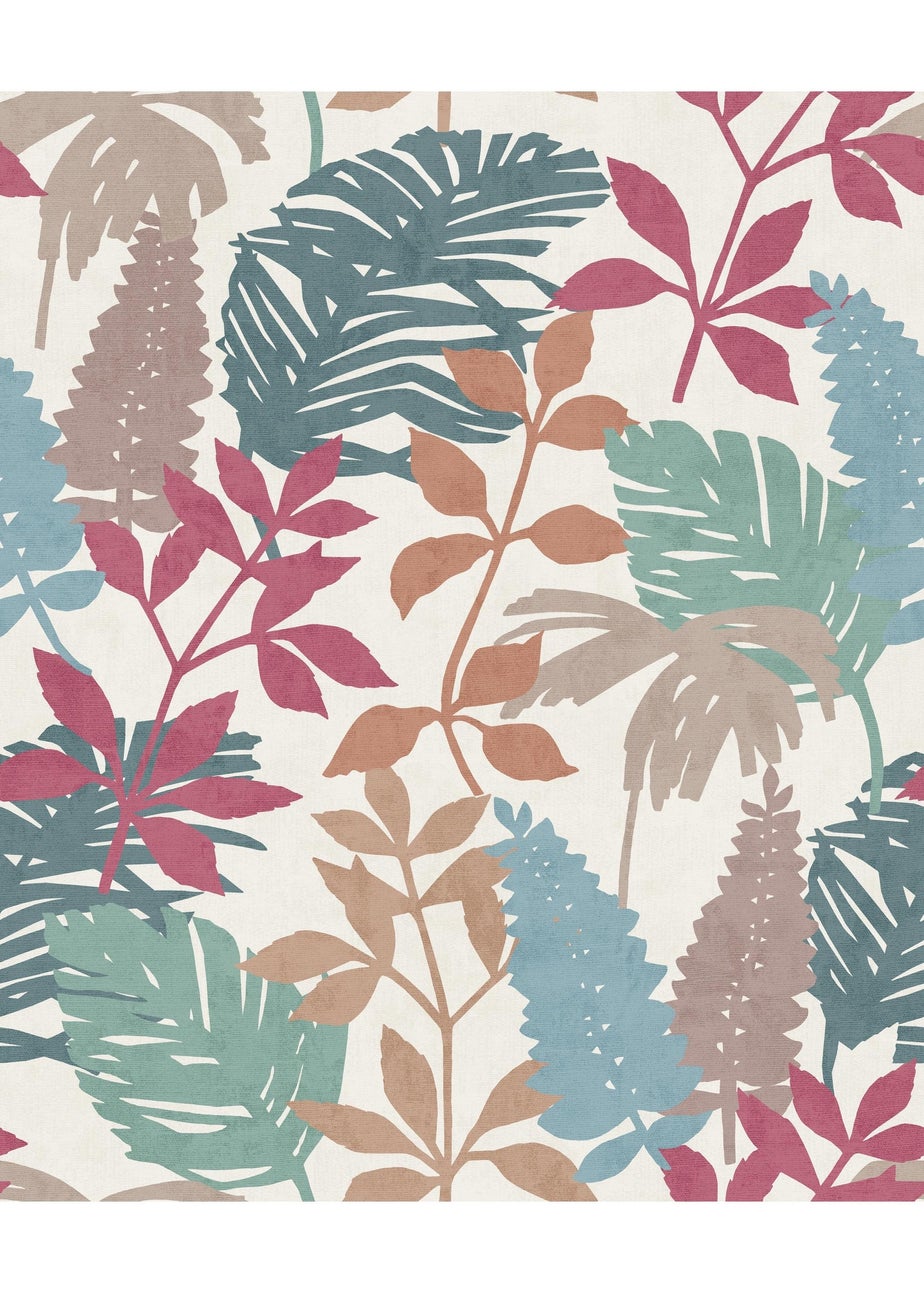 Arthouse Fun Leaf Soft Multi Wallpaper