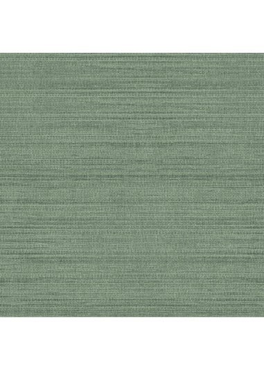 Arthouse Raffia Texture Green Wallpaper