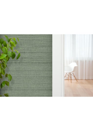Arthouse Raffia Texture Green Wallpaper