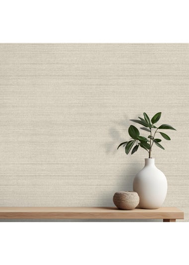Arthouse Raffia Texture Neutral Wallpaper