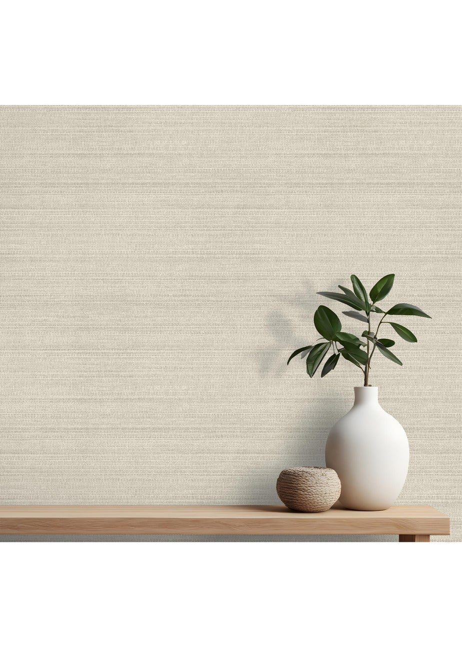 Arthouse Raffia Texture Neutral Wallpaper