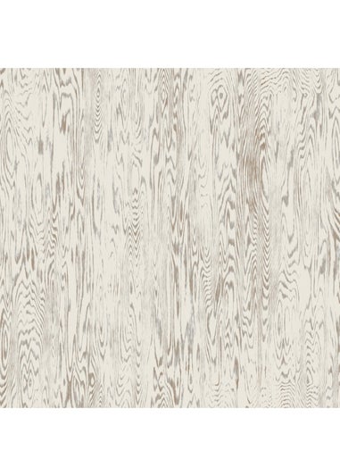 Arthouse Wood Grain White Wallpaper