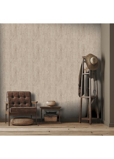Arthouse Wood Grain Neutral Wallpaper