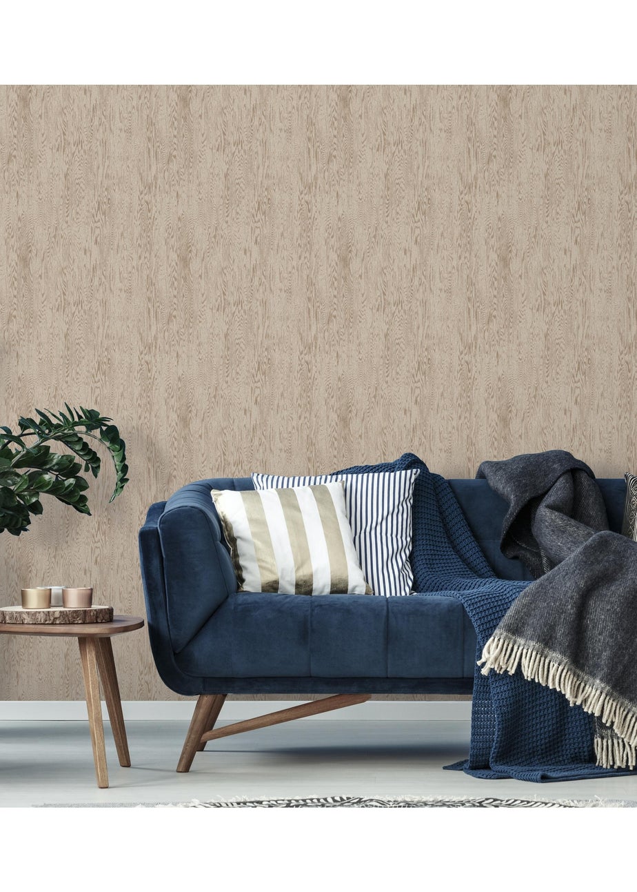 Arthouse Wood Grain Neutral Wallpaper