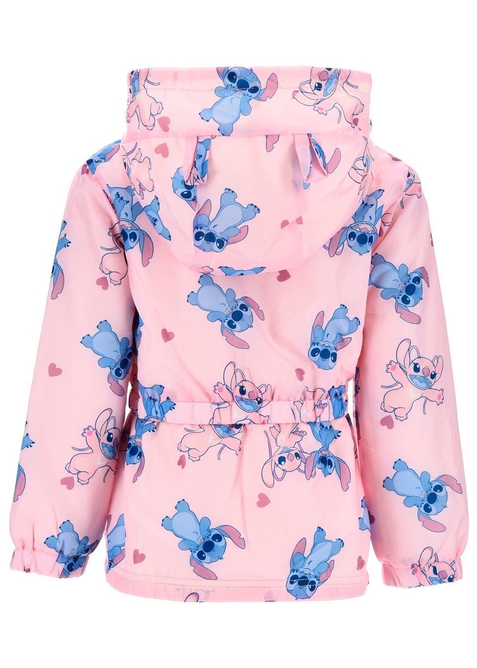 Disney Stitch Pattern Kids Pink Coat (3-8 Years)