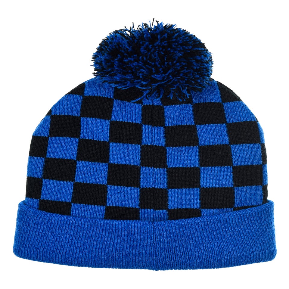 Sonic Checkers Kids Blue Hat & Glove Set