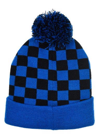 Sonic Checkers Kids Blue Hat & Glove Set