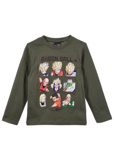 Dragon Ball Z Square Kids Green Long Sleeve Top (4-12 Years)