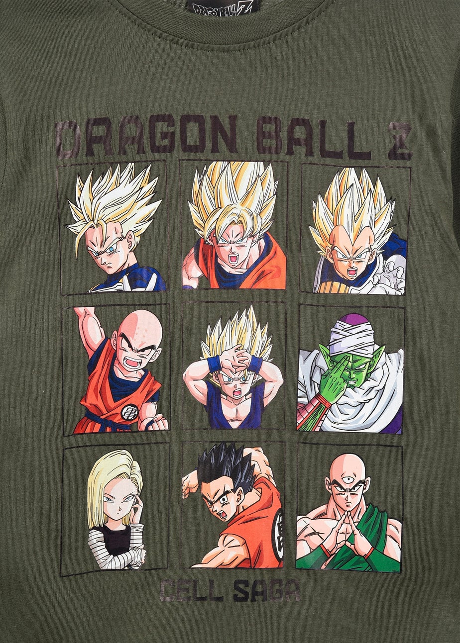 Dragon Ball Z Square Kids Green Long Sleeve Top (4-12 Years)