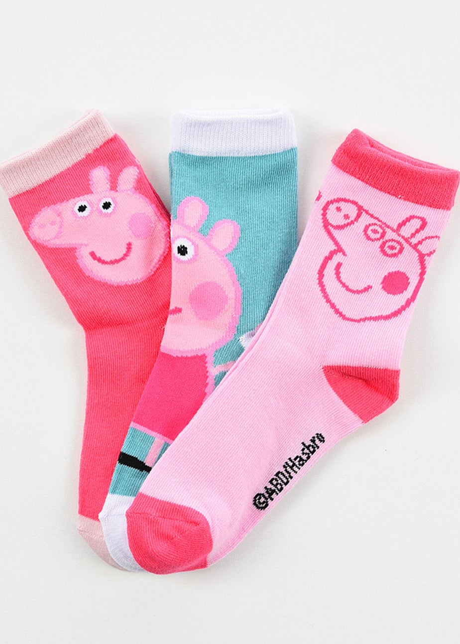 Peppa Pig Faces Kids 6 Pack Of Socks