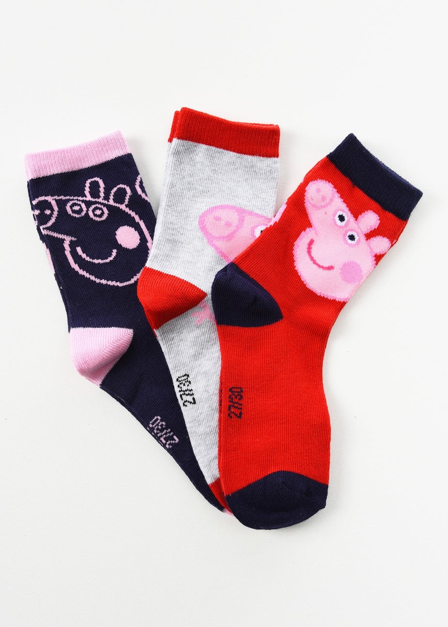 Peppa Pig Faces Kids 6 Pack Of Socks