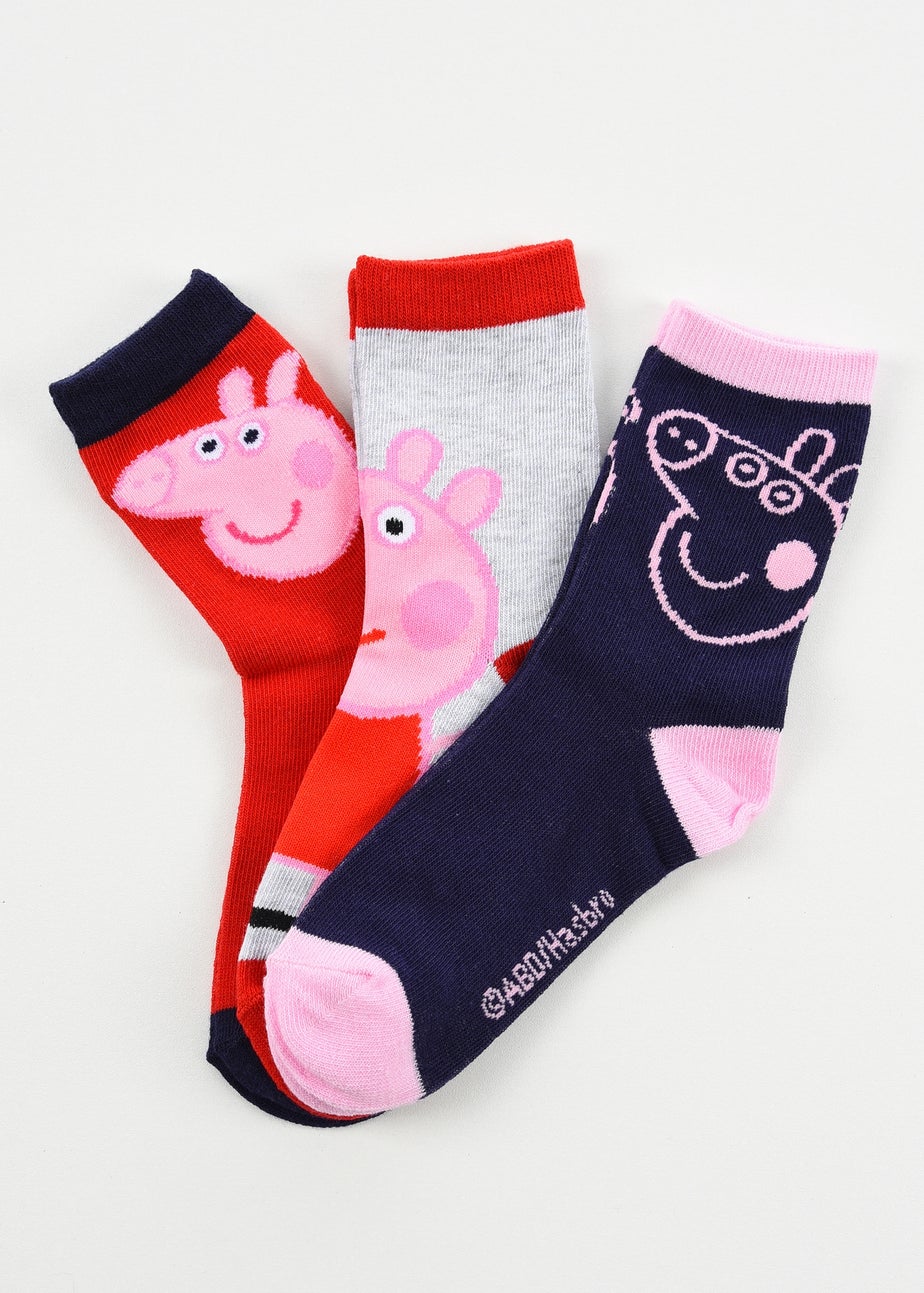 Peppa Pig Faces Kids 6 Pack Of Socks