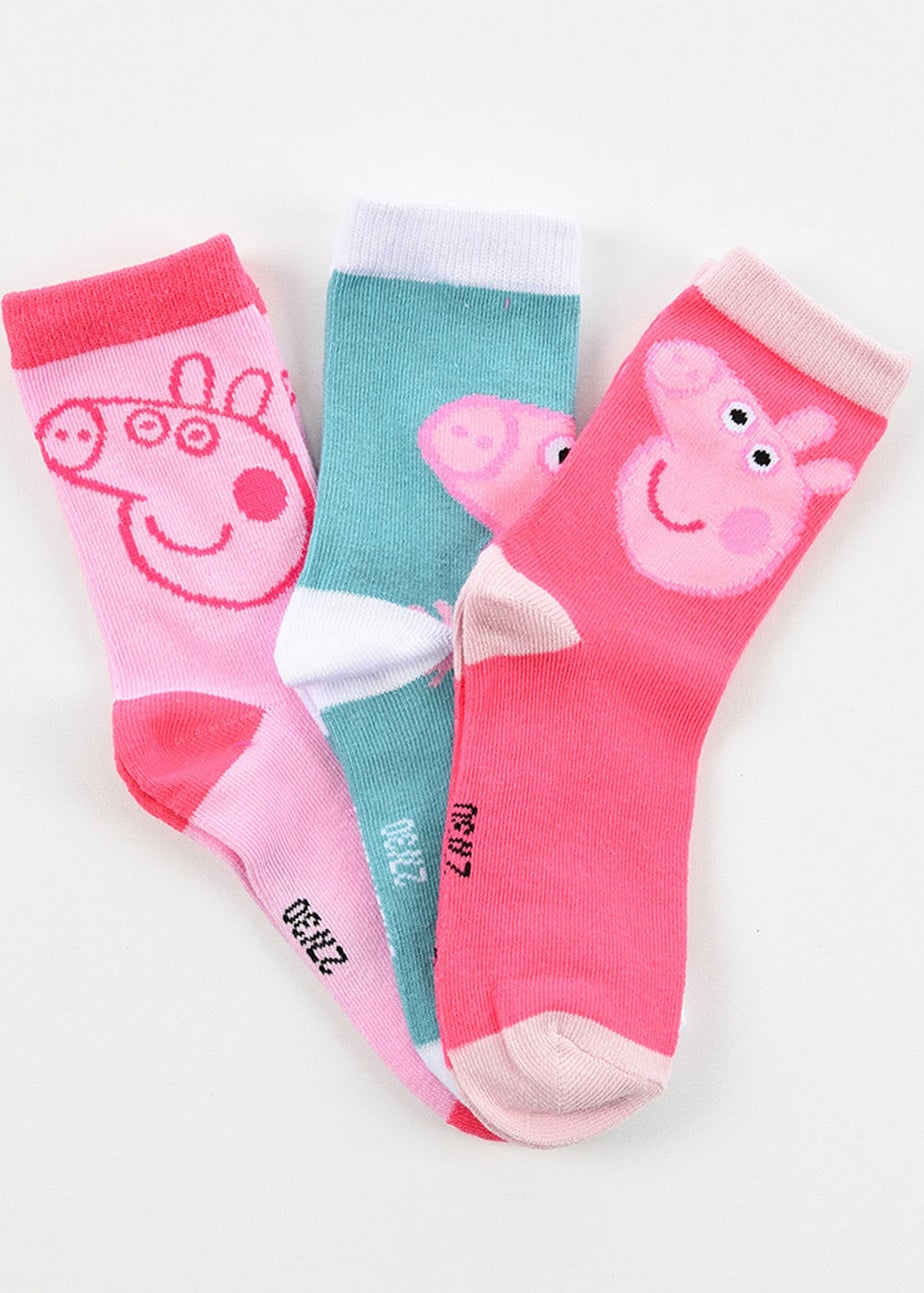 Peppa Pig Faces Kids 6 Pack Of Socks
