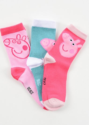 Peppa Pig Faces Kids 6 Pack Of Socks