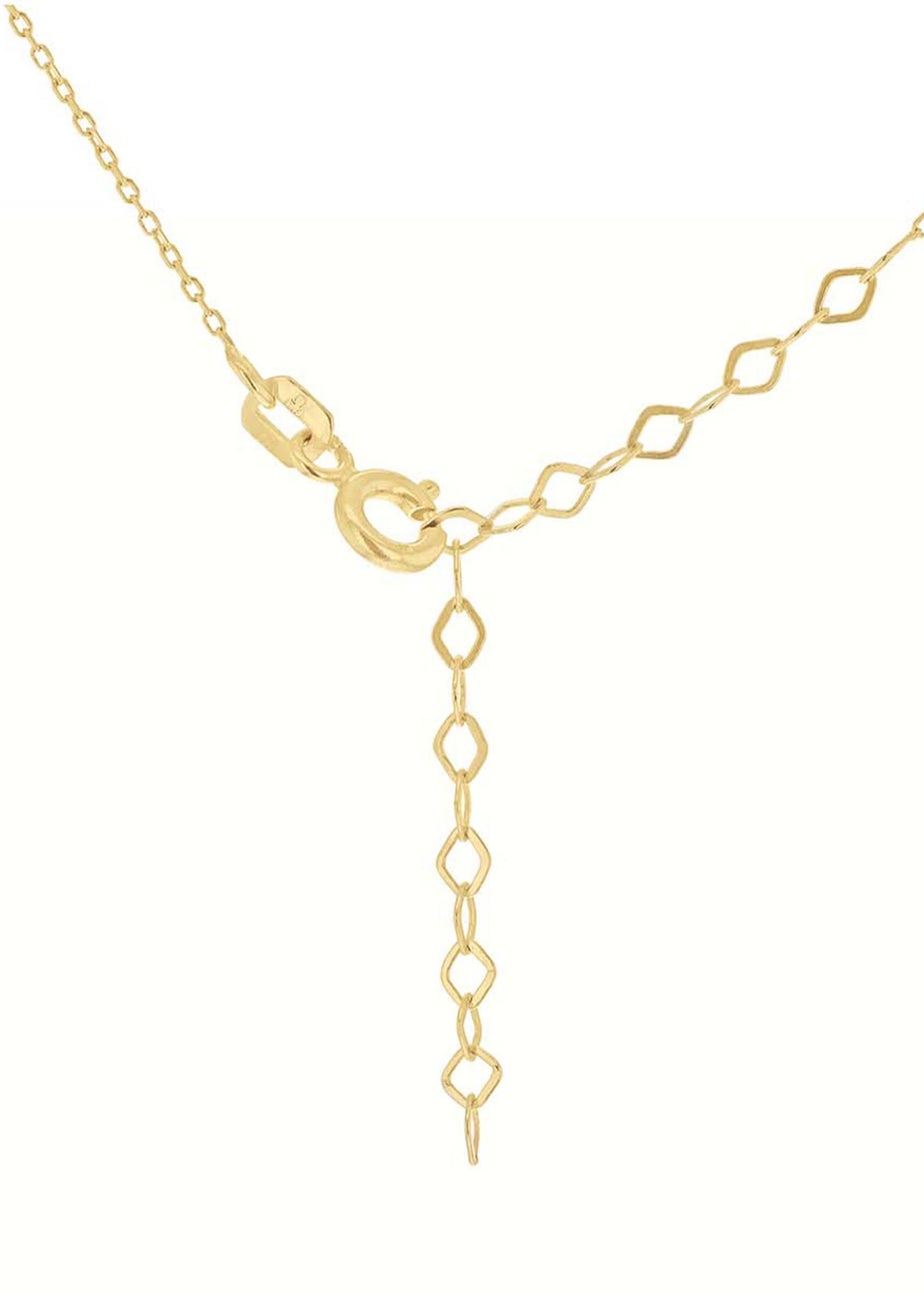 Golden Moments 9ct Yellow Gold 'Feather' Necklace 18 inch