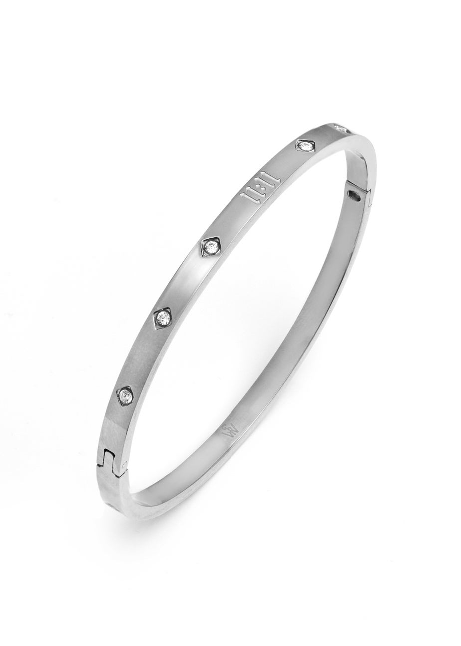 Say It With Silver 11:11 Bangle