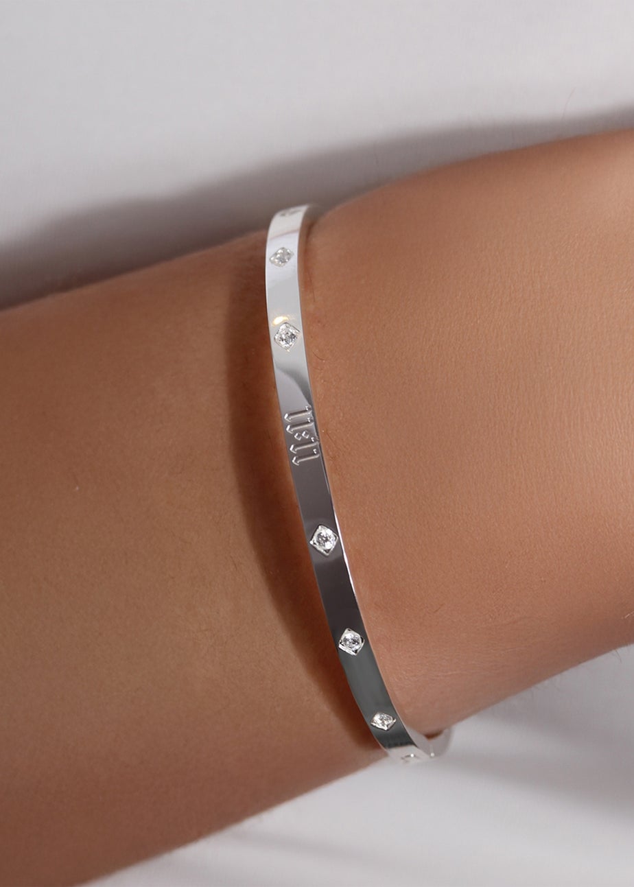 Say It With Silver 11:11 Bangle