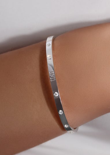 Say It With Silver 11:11 Bangle