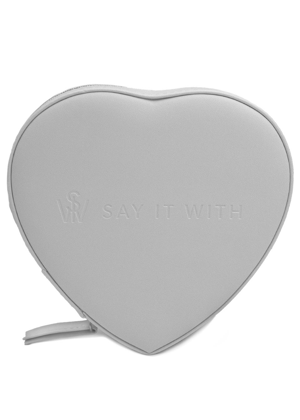 Say It With  Grey Heart Jewellery Box