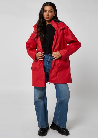 Urban Bliss Red Rubberised Raincoat