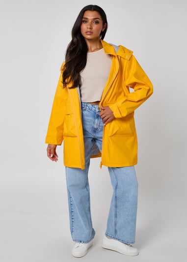 Urban Bliss Yellow Rubberised Raincoat