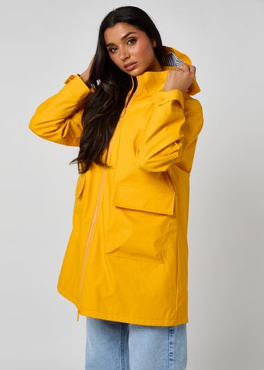 Urban Bliss Yellow Rubberised Raincoat