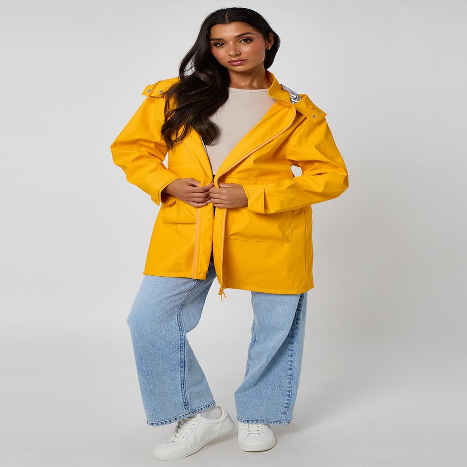 Urban Bliss Yellow Rubberised Raincoat