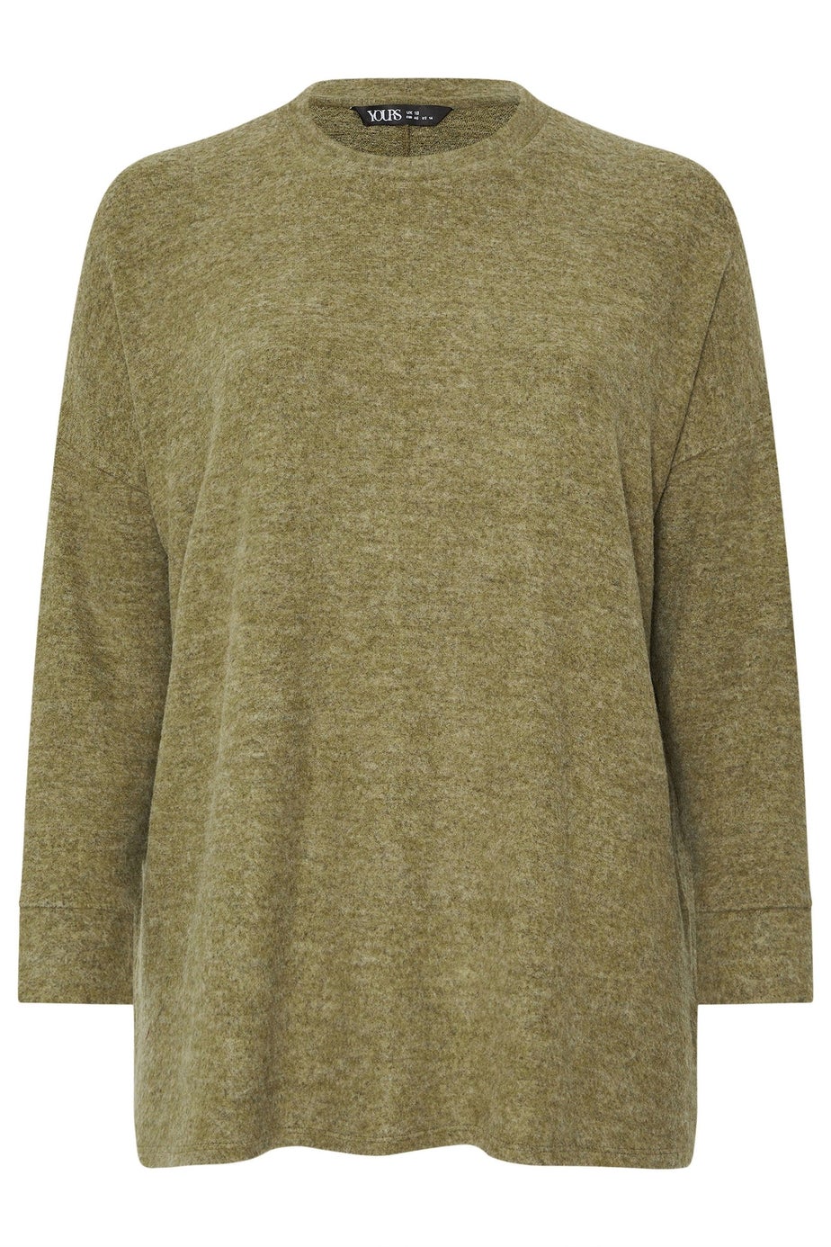 Yours Khaki Green Soft Touch Jumper