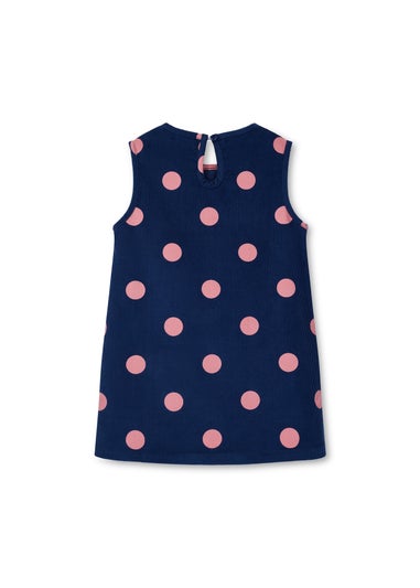 Lilly & Sid Organic Cotton Multi Apple Pocket Pini Dress (0-5 Years)
