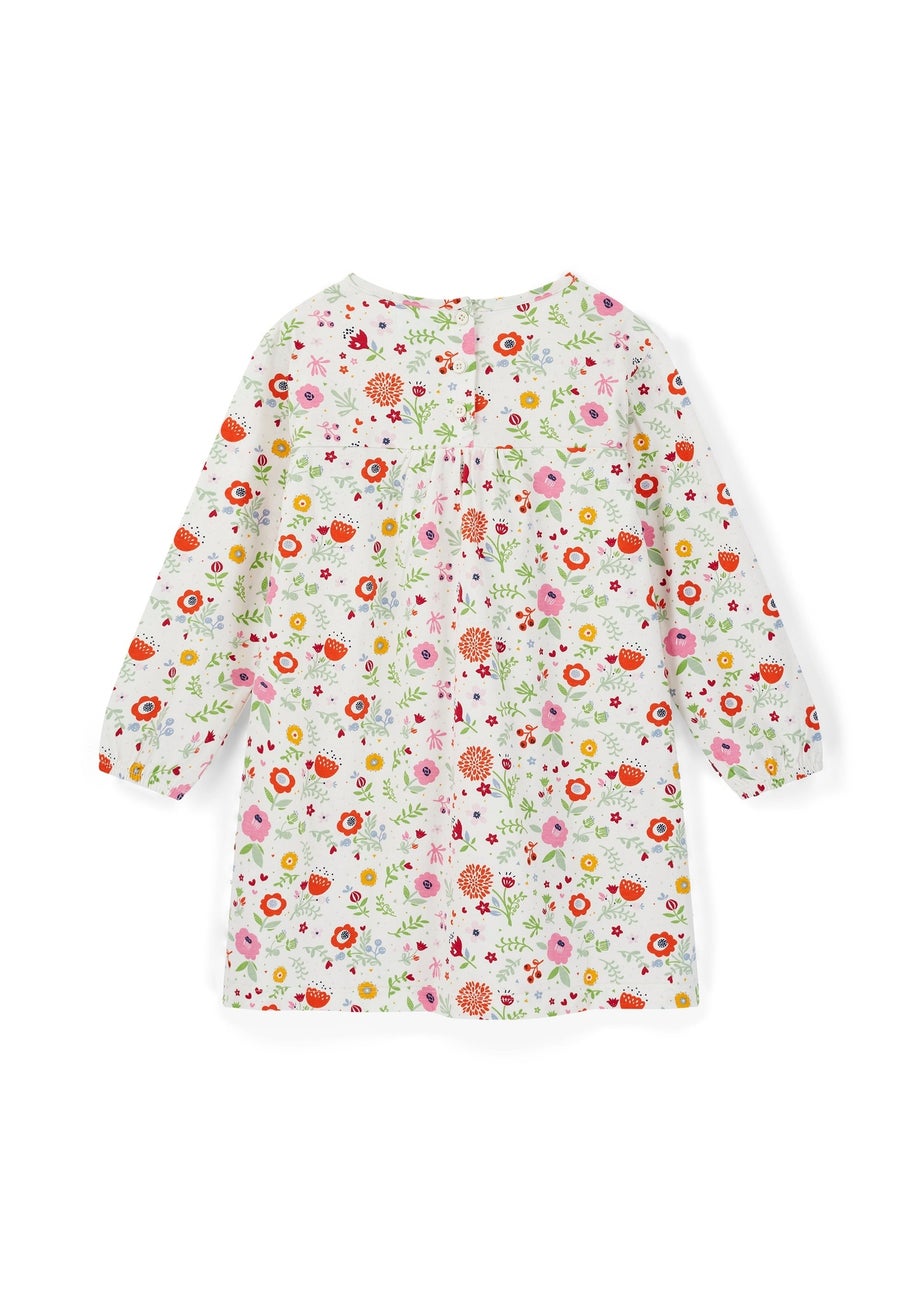 Lilly & Sid Multi Pressed Flowers Print Dress (0-5 Years)