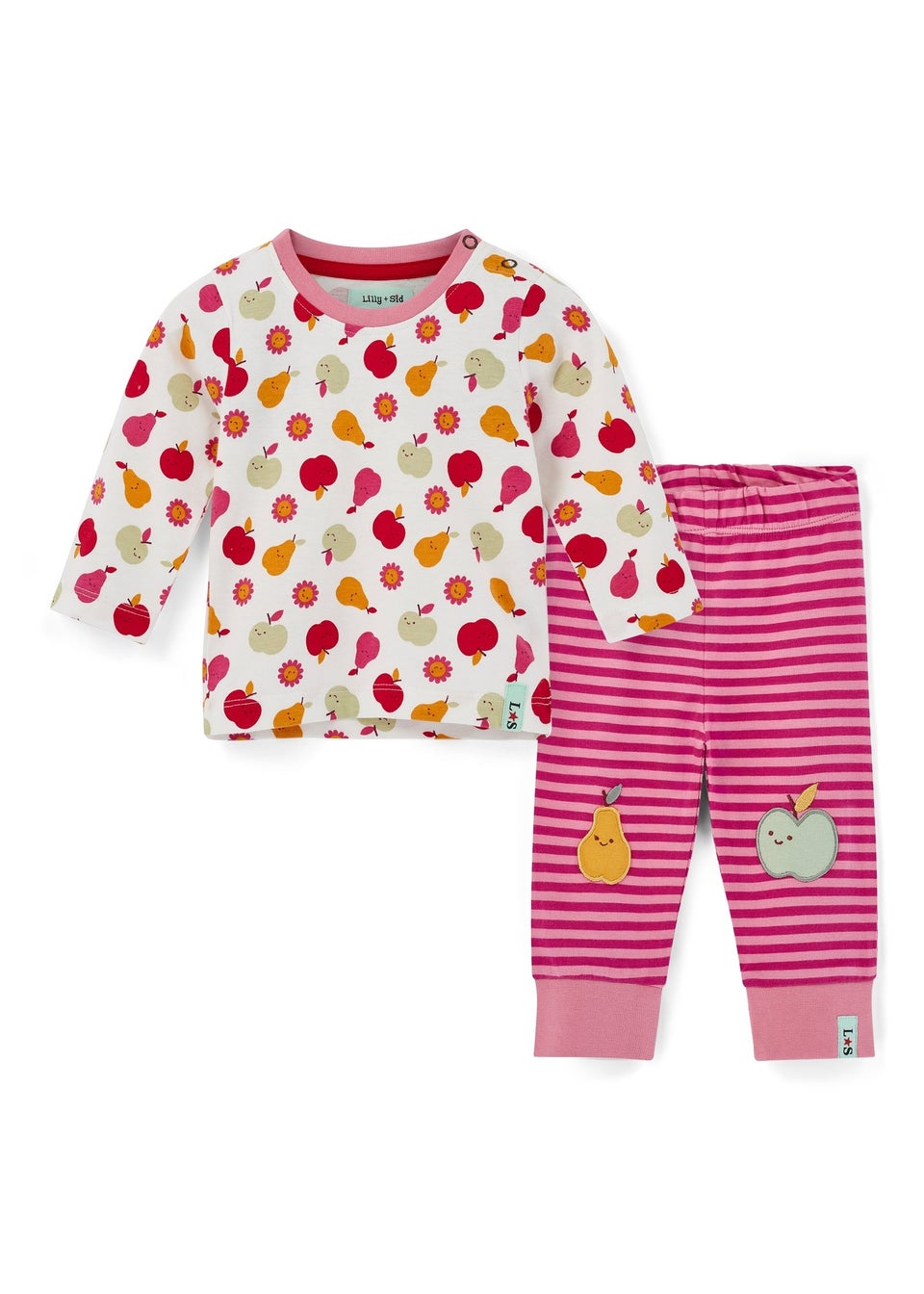 Lilly & Sid Organic Cotton Multi Apple & Pears Playset (0-24 Months)