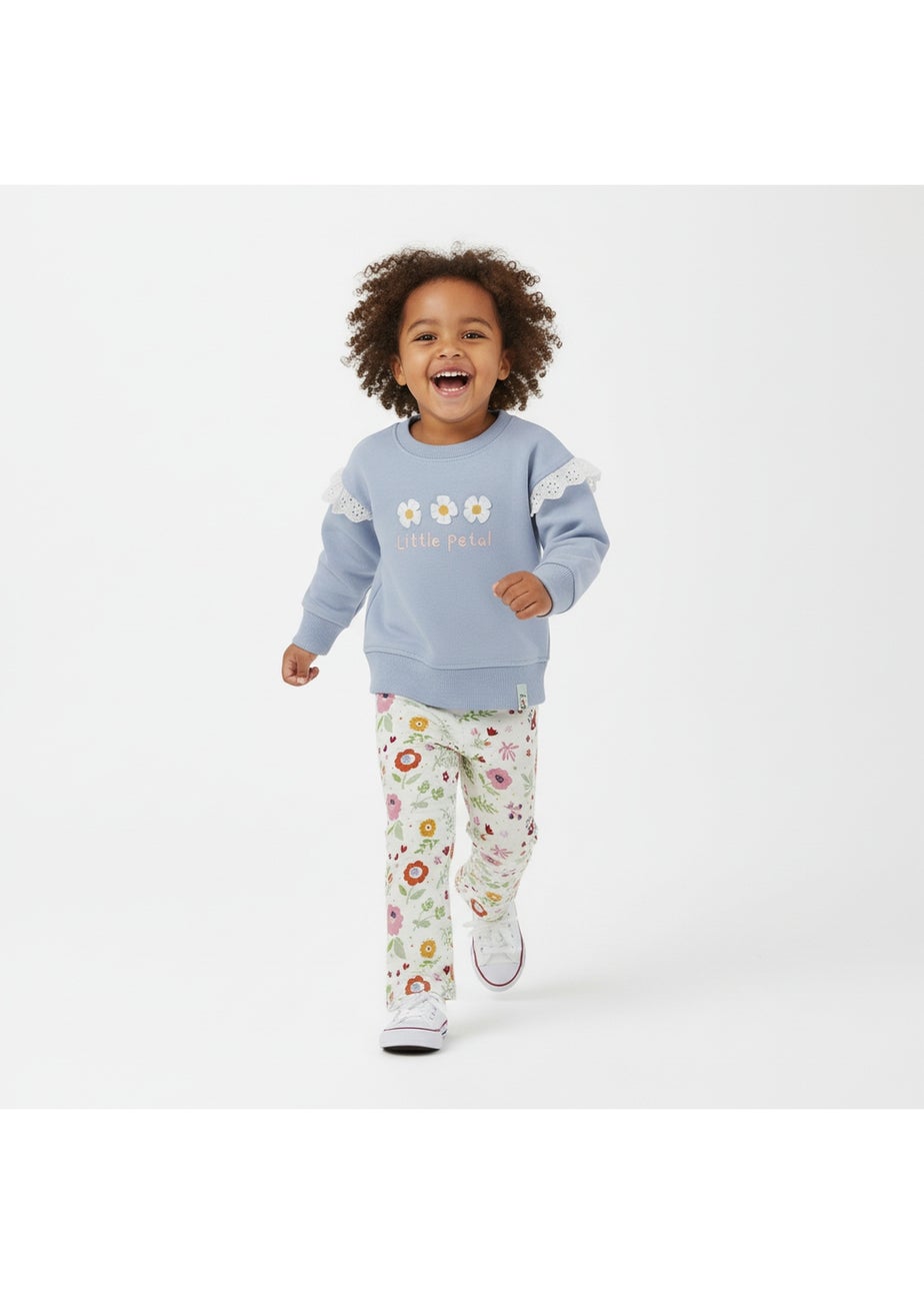 Lilly & Sid Multi Little Petal Sweat & Legging Set (0-24 Months)