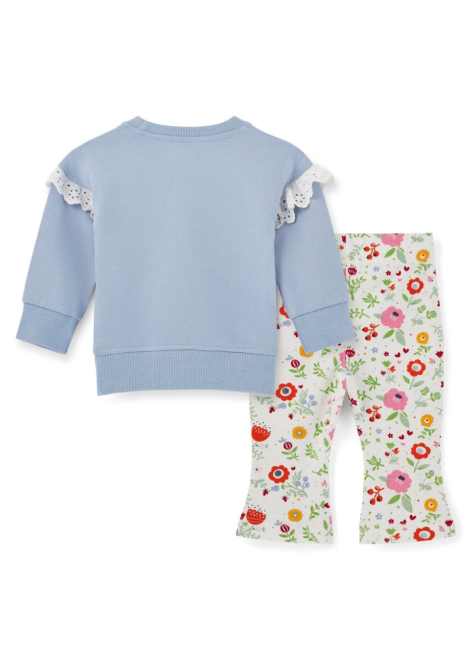 Lilly & Sid Multi Little Petal Sweat & Legging Set (0-24 Months)
