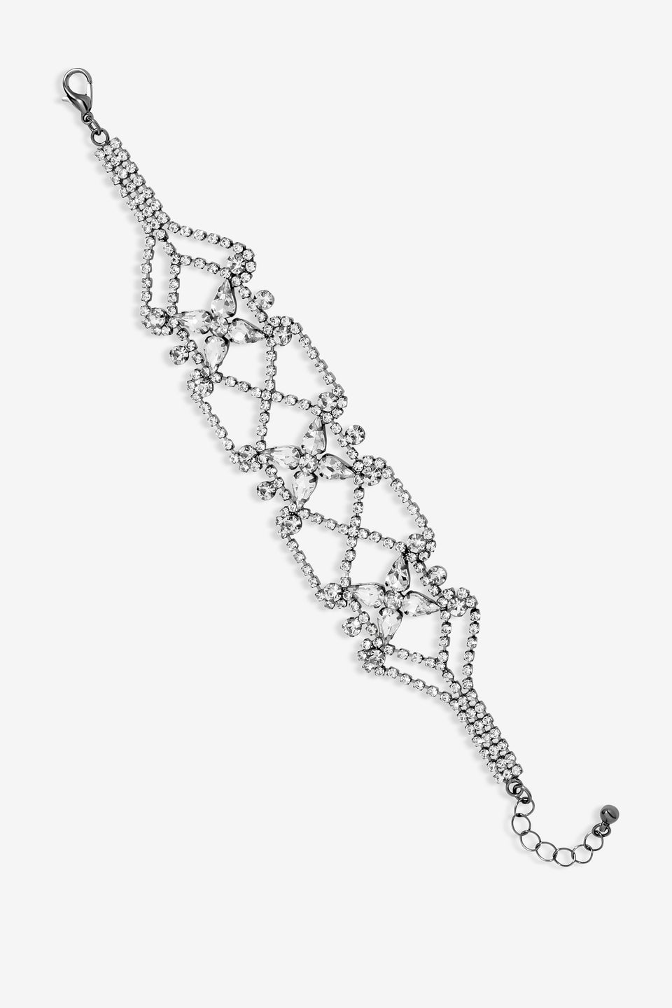 Mood Hematite Crystal Lattice Bracelet