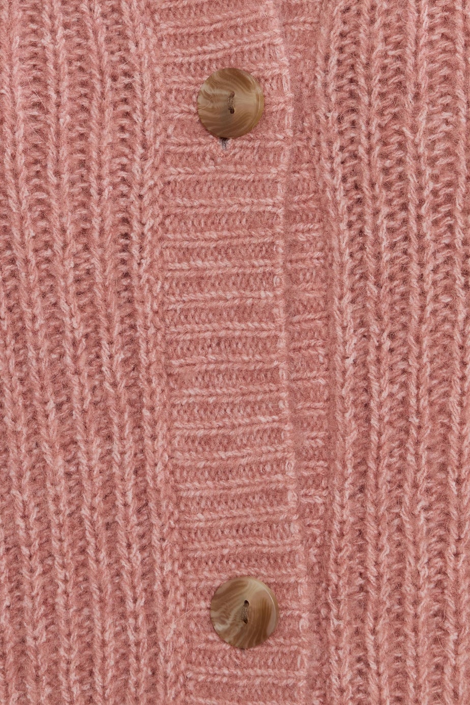 Long Tall Sally Pink Pointelle Knit Cardigan