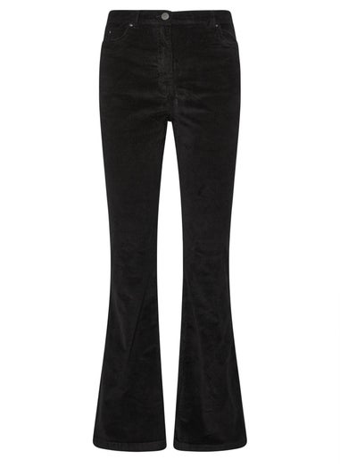 Long Tall Sally Black Cord Flare Jeans