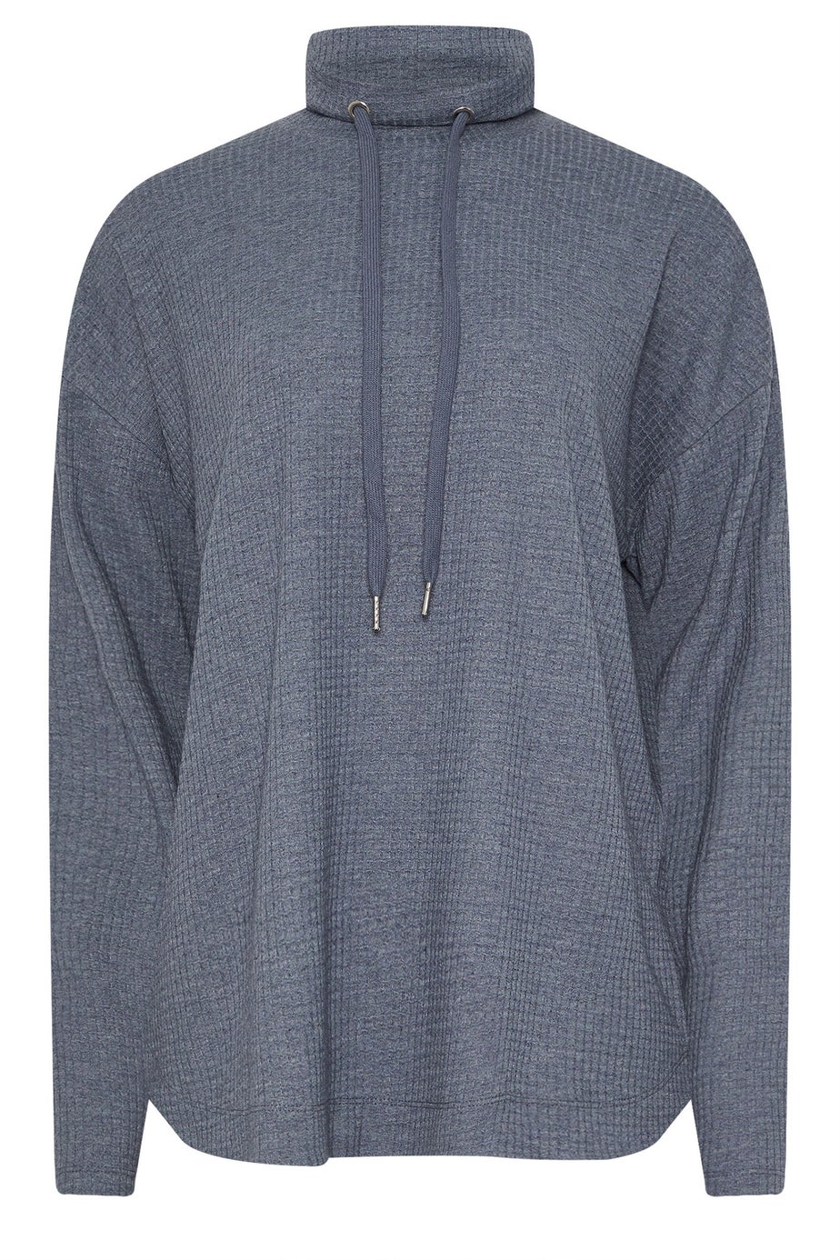 Long Tall Sally Denim Blue Waffle Lounge Top