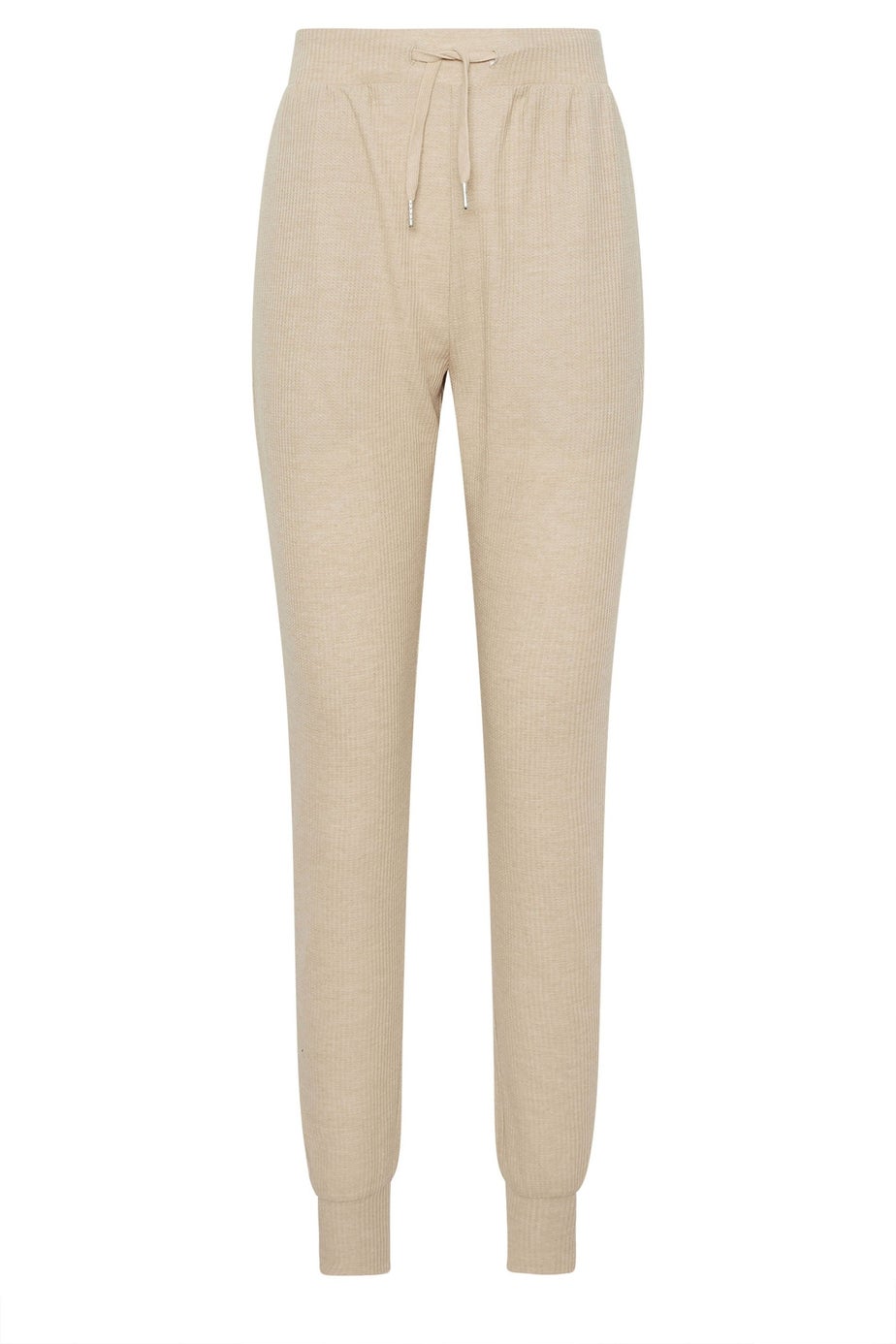 Long Tall Sally Beige Brown Waffle Lounge Trousers