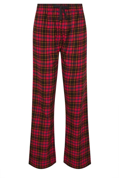 Long Tall Sally Black & Red Cotton Check Pyjama Bottoms