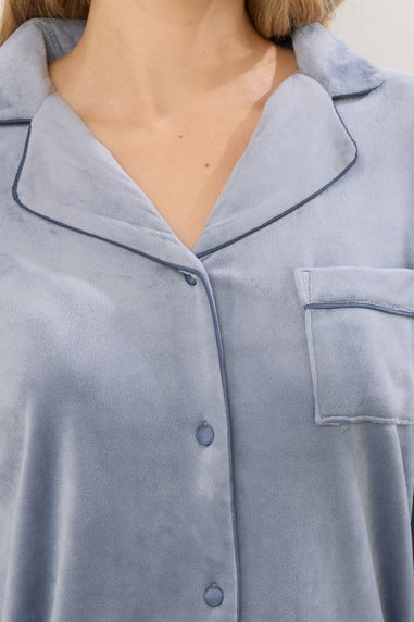 Long Tall Sally Blue Super Luxe Touch Pyjama Set