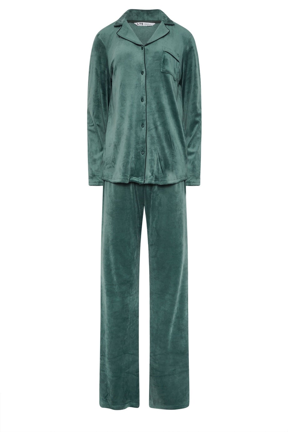 Long Tall Sally Green Super Luxe Touch Pyjama Set
