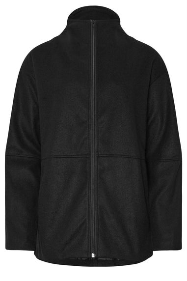 Long Tall Sally Black Funnel Neck Cosy Jacket